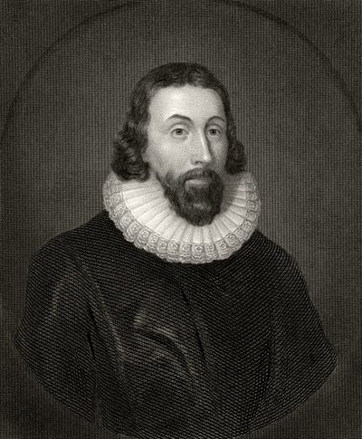 John Winthrop, grabado por Charles William Sharpe (1818-99) de Anthony van Dyck